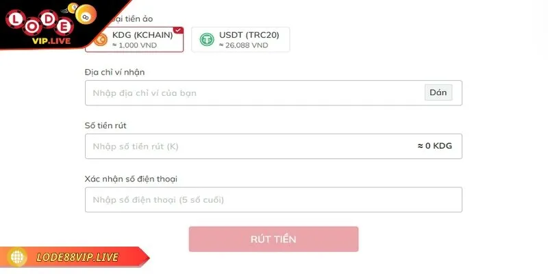 Cần cung cấp thông tin rút tiền Lode88 chuẩn xác
